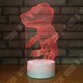 Miniatyrbild 3 av 4: TD® Optisk bordslampa dekorativ touch 7 färger optisk illusion - söt dinosaurie - låg förbrukning USB-kabel 3 AAA-batterier