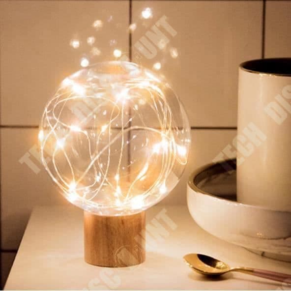 TD® LED Sänglampa Nattlampa Sovrum Sängbord Dotter Son Present Bordslampa Dekorativ Kreativ Present LED USB-kabel