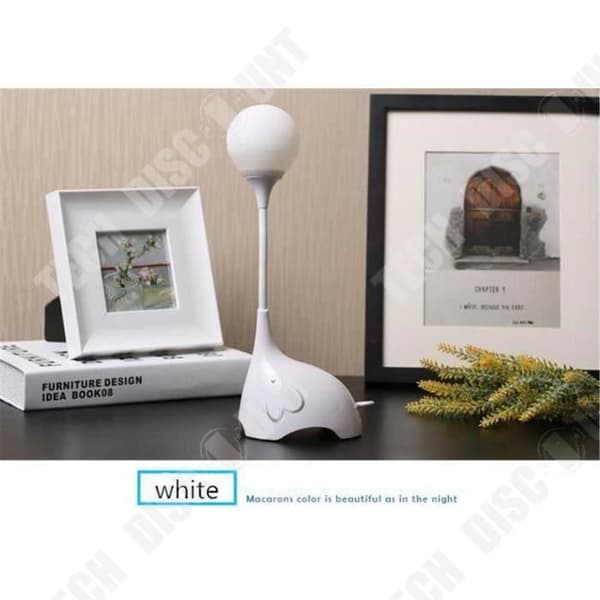 TD® elefantform skrivbordslampa Kontorsinredning 360 graders rotation Nattljus Nattlampa inomhus i sovrummet
