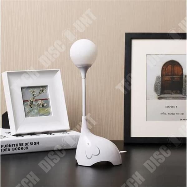 TD® elefantform skrivbordslampa Kontorsinredning 360 graders rotation Nattljus Nattlampa inomhus i sovrummet