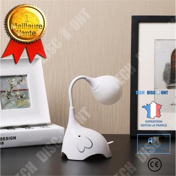 TD® elefantform skrivbordslampa Kontorsinredning 360 graders rotation Nattljus Nattlampa inomhus i sovrummet