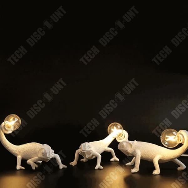 TD® Nordic kameleont bordslampa vardagsrum hemvistelse designer modern harts kreativa djur dekorativa lampor