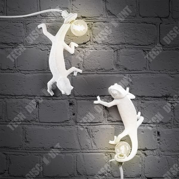 TD® Nordic kameleont bordslampa vardagsrum hemvistelse designer modern harts kreativa djur dekorativa lampor