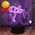 Miniatyrbild 1 av 4: TD® Optisk bordslampa dekorativ touch 7 färger optisk illusion - cyklistmodell - låg förbrukning USB-kabel 3 AAA-batterier
