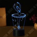 Miniatyrbild 1 av 4: TD® Optisk bordslampa dekorativ touch 7 färger optisk illusion dansare modell - låg förbrukning USB-kabel eller 3 AAA-batterier