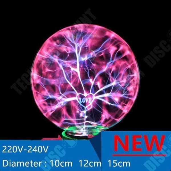 TD® Electrostatic Jon Light Ball - Lightning Sensitive Touch Magic Ball - Nattlampa vid sängen LOVE Night Light