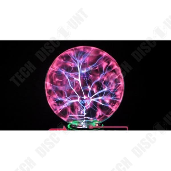 TD® Electrostatic Jon Light Ball - Lightning Sensitive Touch Magic Ball - Nattlampa vid sängen LOVE Night Light