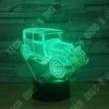 Miniatyrbild 3 av 3: TD® Optisk bordslampa dekorativ touch 7 färger optisk illusion - gammal bil - låg förbrukning USB-kabel 3 AAA-batterier