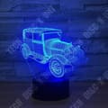 Miniatyrbild 2 av 3: TD® Optisk bordslampa dekorativ touch 7 färger optisk illusion - gammal bil - låg förbrukning USB-kabel 3 AAA-batterier
