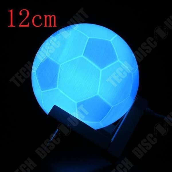 TD® Bordslampa fotboll boll LED-ljus inredning fotboll modell boll LED-ljus energisparande vit