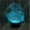 Miniatyrbild 2 av 4: TD® Julklapp för barn 3D Smurfarna Formade Nattljus LED 7 Färger Byt skrivbordslampa Sovrumsdekoration C