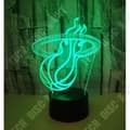 Miniatyrbild 4 av 4: TD® Dekorativ optisk lampa touch 7 färger optisk illusion flammande Basketmodell lågförbrukning USB-kabel 3 AAA-batterier
