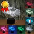 Miniatyrbild 1 av 4: TD® Optisk bordslampa dekorativ touch 7 färger optisk illusion - bilmodell - låg förbrukning USB-kabel eller 3 batterier
