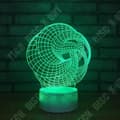 Miniatyrbild 3 av 4: TD® Optisk bordslampa dekorativ touch 7 färger optisk illusion modell illusion - låg förbrukning USB-kabel eller 3 AAA-batterier