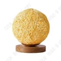Miniatyrbild 2 av 4: TD® Creative LED nattlampa med sänglampa i trä present handvävd lampskärm dekoration modern heminredning