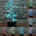 Miniatyrbild 1 av 4: TD® Optisk bordslampa dekorativ taktil 7 färger optisk illusion - skatermodell - USB-kabel med låg förbrukning eller 3 AAA-batterier