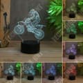 Miniatyrbild 1 av 3: TD® Optisk bordslampa dekorativ touch 7 färger optisk illusion - korsmodell - låg förbrukning USB-kabel eller 3 AAA-batterier