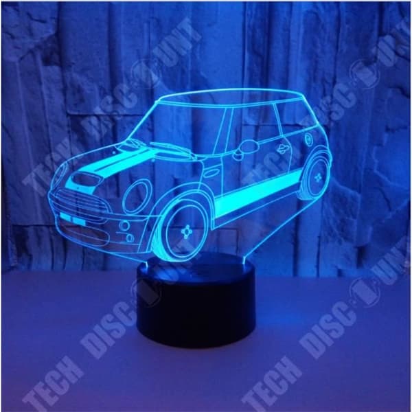 TD® Small Car 3D Bordslampa