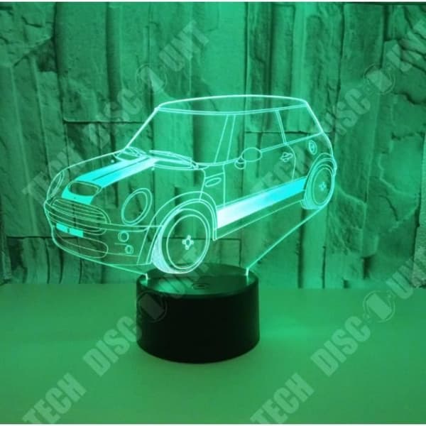 TD® Small Car 3D Bordslampa