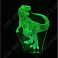 Miniatyrbild 2 av 4: TD® 7 färger Touch Illusion Dinosaur 3D LED nattlampa lampa