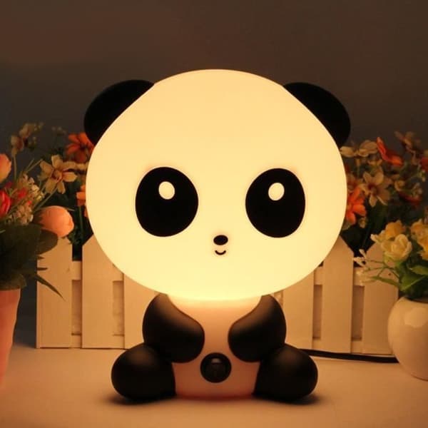 Sänglampa - Barn - Panda - Plast - Elektrisk - 1 glödlampa