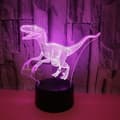 Miniatyrbild 2 av 4: Nyhet Atmosfärslampa Dinosaurie 3d Nattljus Present 7 Färgglad 3d LED-lampa Sovrumslampa för barn Presenter G0EB