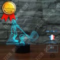 Miniatyrbild 1 av 4: TD® Dekorativ USB Golf 7 färger Fjärrkontroll Optisk illusion Nattljus 3D-visualisering Bordsbordslampor 3D-glöd LED-lampa A