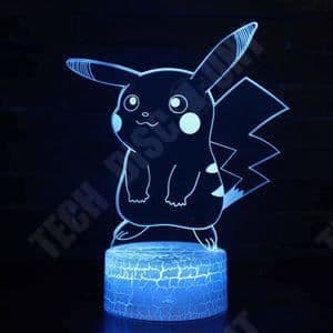 TD® 3D-lampa GO LED Nattljus USB-laddning 7 färger Touch Fjärrkontroll Sovrumsdekoration Barnbordslampa Ca