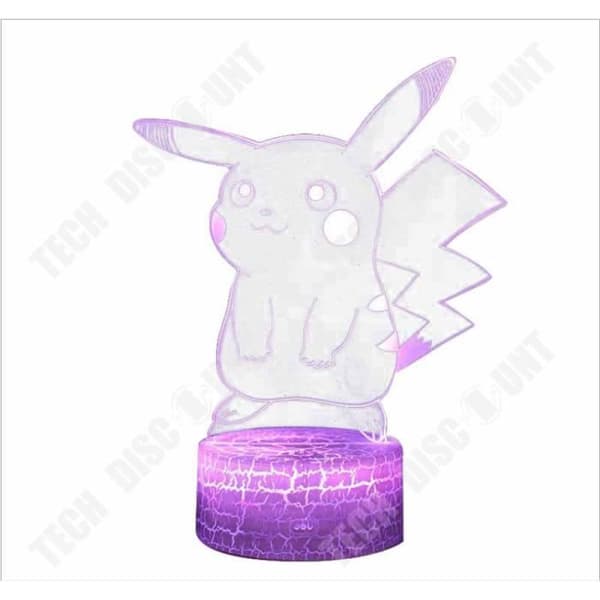TD® 3D-lampa GO LED Nattljus USB-laddning 7 färger Touch Fjärrkontroll Sovrumsdekoration Barnbordslampa Ca