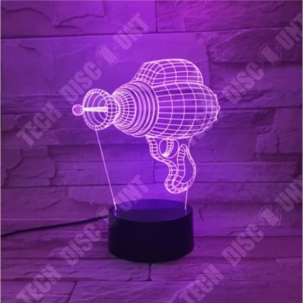 TD® 3D optisk illusionslampa 3D nattlampa Barn Touch Usb-bord L