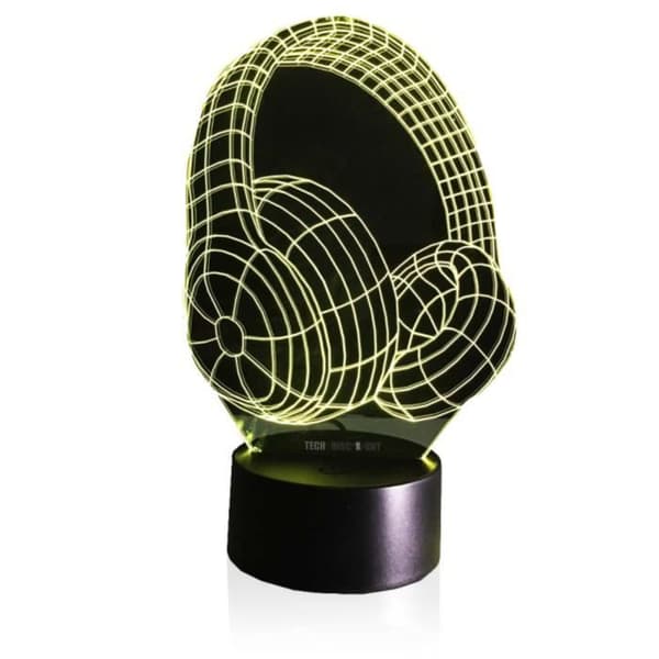 TD® 3D Optical Illusion Lampa Led Nattljus 3D Hjälm Heminredning Glödlampa Led Nattljus Hjälm Akryl Barn Färgglad Gradient