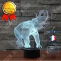 Miniatyrbild 2 av 4: TD® 3D Optisk LED Nattljus 3D LED Nattljus Danselefant med 7 ljusfärger för heminredningslampa Amaz