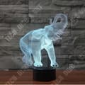 Miniatyrbild 1 av 4: TD® 3D Optisk LED Nattljus 3D LED Nattljus Danselefant med 7 ljusfärger för heminredningslampa Amaz