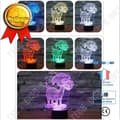 Miniatyrbild 1 av 4: TD® 3D Lampa Optisk Illusion Led Nattljus 3D Söt Hund Patrol Led Lampara Nattlampa Skrivbord Bord Sovrum SDK185230