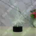 Miniatyrbild 3 av 4: TD® BORDSLAMPA Mixed - Touch Nightlight 3D 7 färger LED Vision Night Light Leaves - svart Xiangsh™