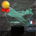 Miniatyrbild 1 av 4: TD® Dekorativt USB-flygplan 7 färger Fjärrkontroll Optisk illusion Nattljus 3D-visualisering Bordsbordslampor 3D-glöd LE QX87773