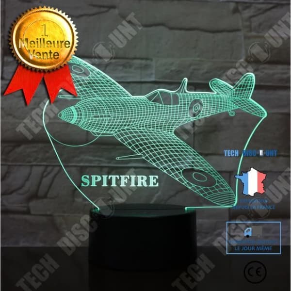 TD® Dekorativt USB-flygplan 7 färger Fjärrkontroll Optisk illusion Nattljus 3D-visualisering Bordsbordslampor 3D-glöd LE QX87773