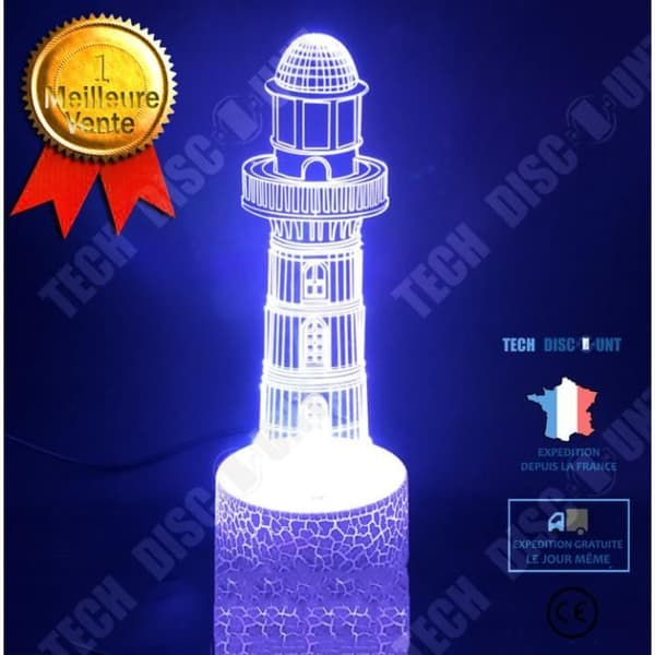 TD® XM8678-Dekorativt USB-slott 7 färger Fjärrkontroll Optisk illusion Nattljus 3D-visualisering Bordsbordslampor