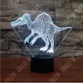 Miniatyrbild 2 av 4: TD® 3D Optisk LED Nattljus 3D LED Nattljus Dinosaur Spinosaurus Acanthosis Kommer med 7 färger ljus för lampdekoration D
