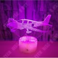 Miniatyrbild 3 av 4: TD® Dekorativ USB-helikopter 7 färger Fjärrkontroll Optisk illusion 3D Night Light Visualization Bordsbordslampor 3D Glow LED