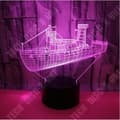 Miniatyrbild 1 av 4: TD® Dekorativa USB-kryssningar 7 färger Fjärrkontroll Optisk illusion Nattljus 3D-visualiseringsbord 3D-bordslampor YE83117
