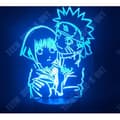 Miniatyrbild 4 av 4: Flickor 3d-lampa Uzumaki Naruto och Hinata Hyuga färgändrande nattlampa för hemmet &amp; studier rumsdekoration