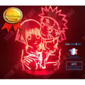 Miniatyrbild 1 av 4: Flickor 3d-lampa Uzumaki Naruto och Hinata Hyuga färgändrande nattlampa för hemmet &amp; studier rumsdekoration