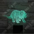 Miniatyrbild 2 av 4: TD® Dekorativ USB Dinosaur 7 färger Fjärrkontroll Optisk illusion Nattljus 3D Visualisering Bordsbordslampor 3D Glow LED La