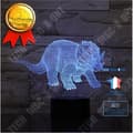 Miniatyrbild 1 av 4: TD® Dekorativ USB Dinosaur 7 färger Fjärrkontroll Optisk illusion Nattljus 3D Visualisering Bordsbordslampor 3D Glow LED La