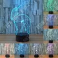 Miniatyrbild 2 av 4: TD® Optisk bordslampa dekorativ touch 7 färger optisk illusion - enhörningsmodell - USB-kabel med låg förbrukning eller 3 batterier