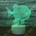 Miniatyrbild 2 av 4: TD® Optisk bordslampa dekorativ touch 7 färger optisk illusion - fiskmodell - lågförbrukning USB-kabel eller 3 batterier