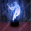 Miniatyrbild 3 av 4: TD® USB 7 färger Fjärrkontroll Optisk illusion 3D Night Light Visualization Array 3D Glow Skrivbordslampor
