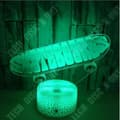 Miniatyrbild 1 av 4: TD® XM548-Dekorativ USB Skateboard 7 färger Fjärrkontroll Optical Illusion 3D Night Light Visualization Bord La