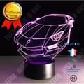 Miniatyrbild 1 av 4: TD® 3D Optisk Illusion Lampa Led Nattljus 3D Led Lampa Bilform Glödlampor Nattljus Natt Optisk Belysning IllumKF584342